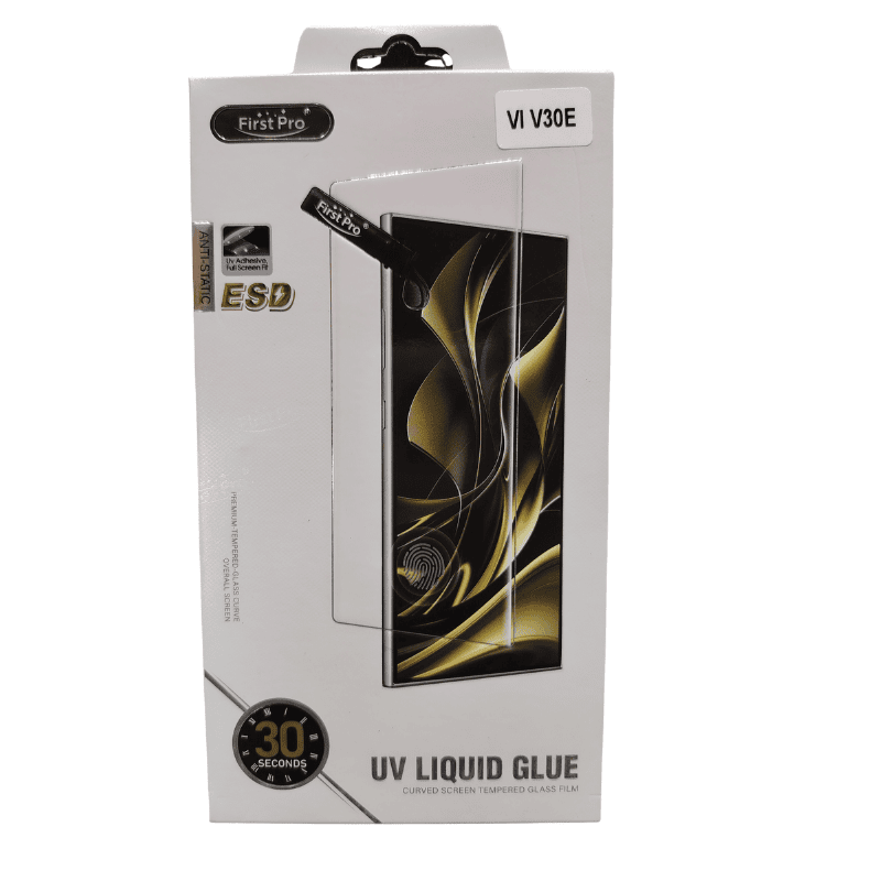 ZigDeal First Pro Vivo V30e UV Liquid Glue Curved Screen Tempered Glass Protector