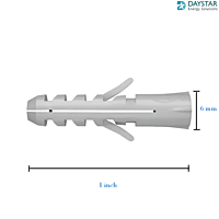 1 inch Nylon Plug (6mm) - Pack of 100