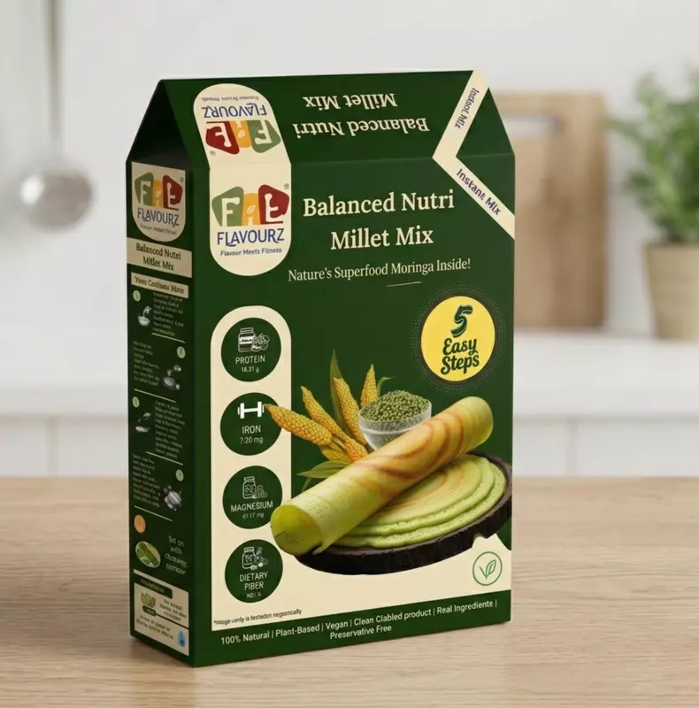 Balanced Nutri Millet Mix with Moringa — High Fiber & Protein
