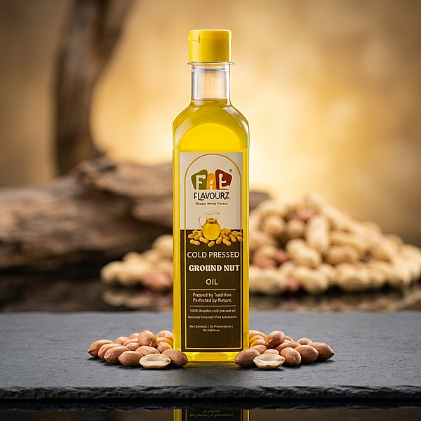 Pure Cold Pressed Groundnut Oil