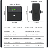 Fitgear 2-in-1 Wireless Lapel Microphone System – Dual Mic | Clear Audio | Content Creation