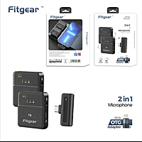 Fitgear 2-in-1 Wireless Lapel Microphone System – Dual Mic | Clear Audio | Content Creation