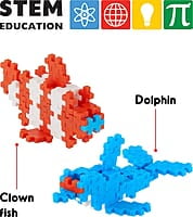 Fixi Bricks Clown fish and Dolphin