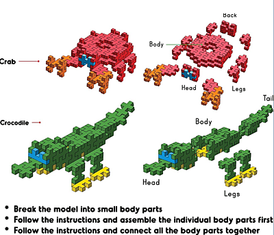 Fixi Bricks Crab and Crocodile