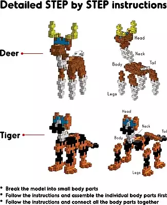 Fixi Bricks Deer and Tiger