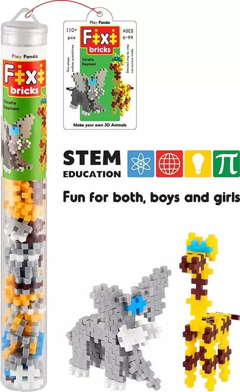 Fixi Bricks Giraffe and Elephant