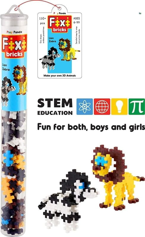 Fixi Bricks Lion and Zebra