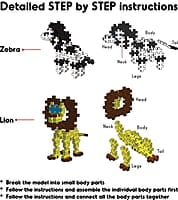 Fixi Bricks Lion and Zebra