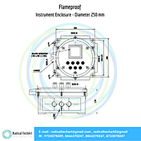 Flameproof Instrument Enclosure - Diameter 250 mm