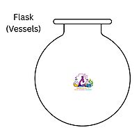 Flask (Vessels) - Reaction - Wide Mouth with flat flange