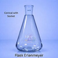 Flask Erlenmeyer - Conical with socket