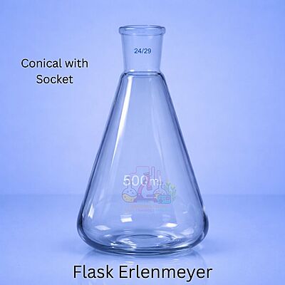 Flask Erlenmeyer - Conical with socket