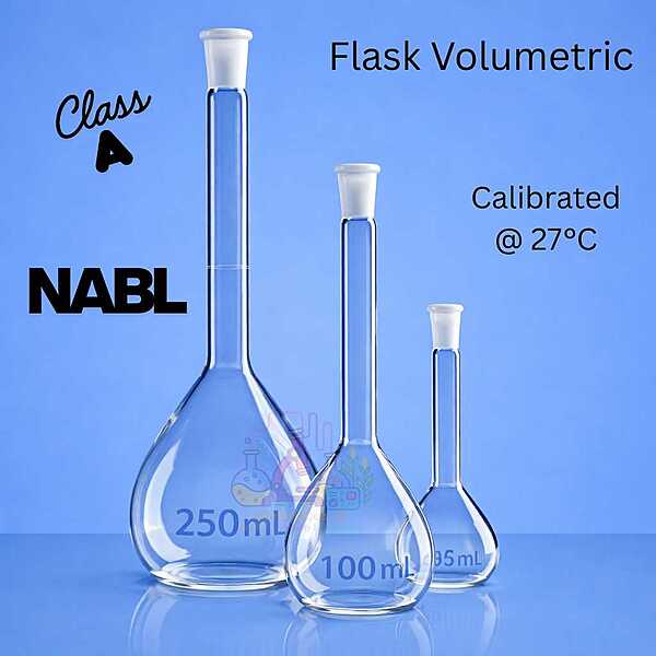 Flask Volumetric - Calibrated at 27°C with NABL