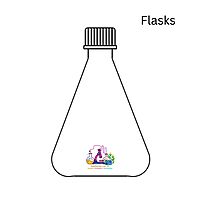 Flasks Erlenmeyer - Conical with Screw Cap and liner
