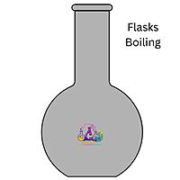 Flasks - Boiling - Flat Bottom - AMBER