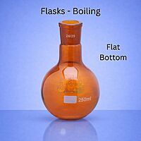 Flasks - Boiling - Flat Bottom - AMBER