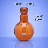 Flasks - Boiling - Round Bottom - AMBER