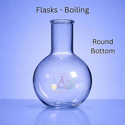 Flasks - Boiling - Round Bottom - CLEAR