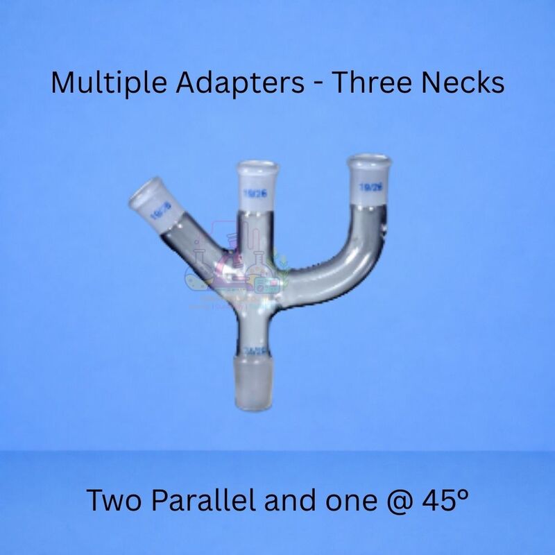 Multiple Adapters - Three Necks - Two Parallel and one at 45°.