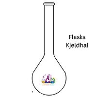 Flasks - Kjeldhal - Round Bottom - long neck - Plain