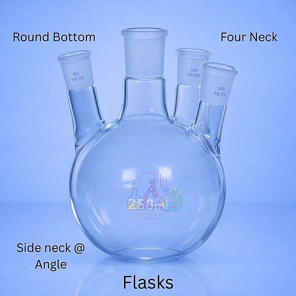 Flasks - Round Bottom - Four Neck