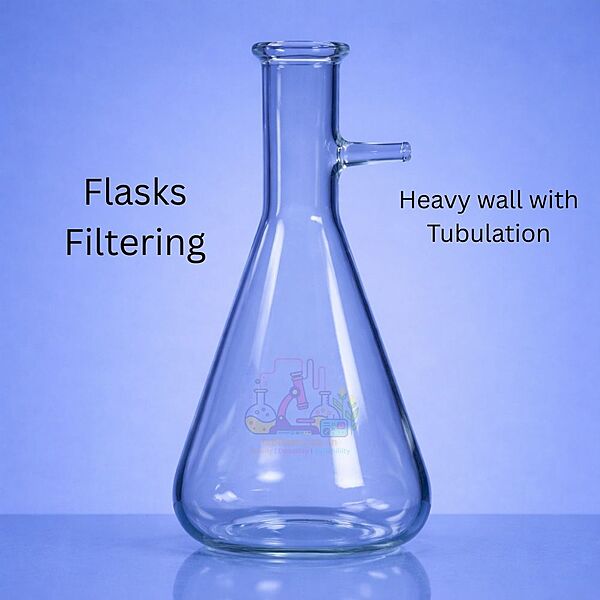 Flasks Filtering - Heavy wall with tubulation