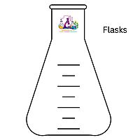 Flasks - Erlenmeyer - CLEAR - Narrow mouth