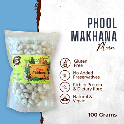 Crunchy Seeds Makhana Phool 100 Grams Crunchy Seeds Makhana Phool 100 Grams