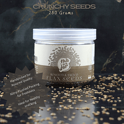 Nuts in a Jar Crunchy Seeds Salted Flax 250 Grams Nuts in a Jar Crunchy Seeds Salted Flax 250 Grams