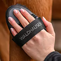 Waldhausen Flex Grooming Brush Horsehair - Black/ Grey