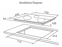Hob Elica Flexi 3B 0375 1 AB ___ DFS DX Hob Elica Flexi 3B 0375 1 AB ___ DFS DX