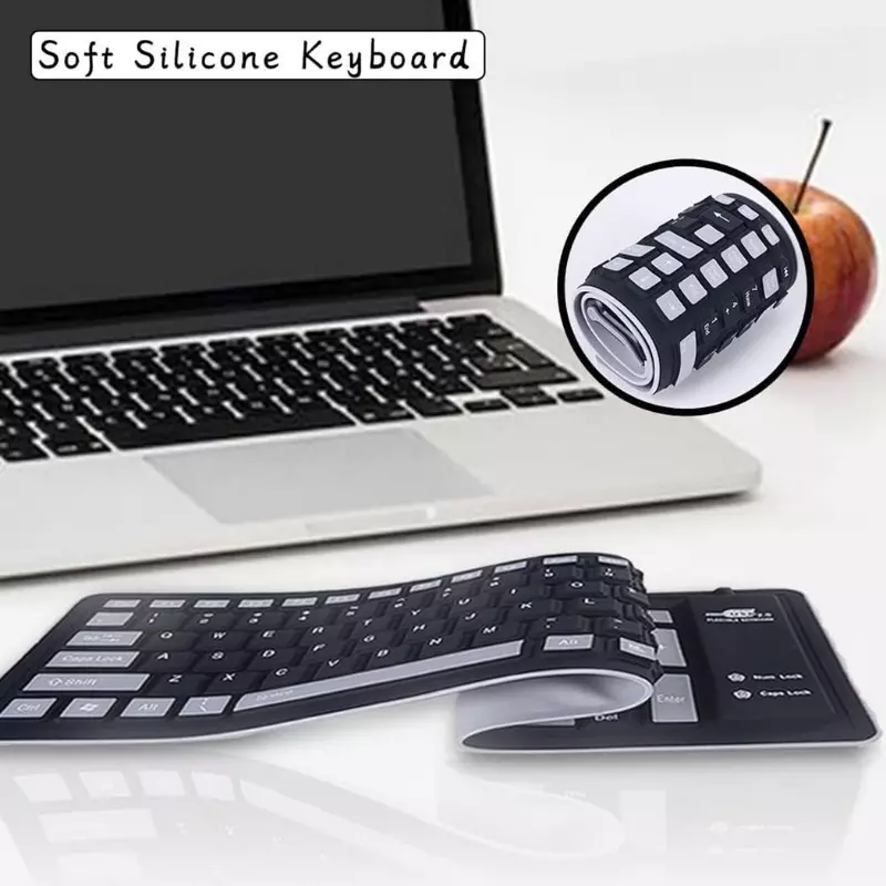 Flexible Keyboard – Foldable USB Keyboard for PC & Laptop