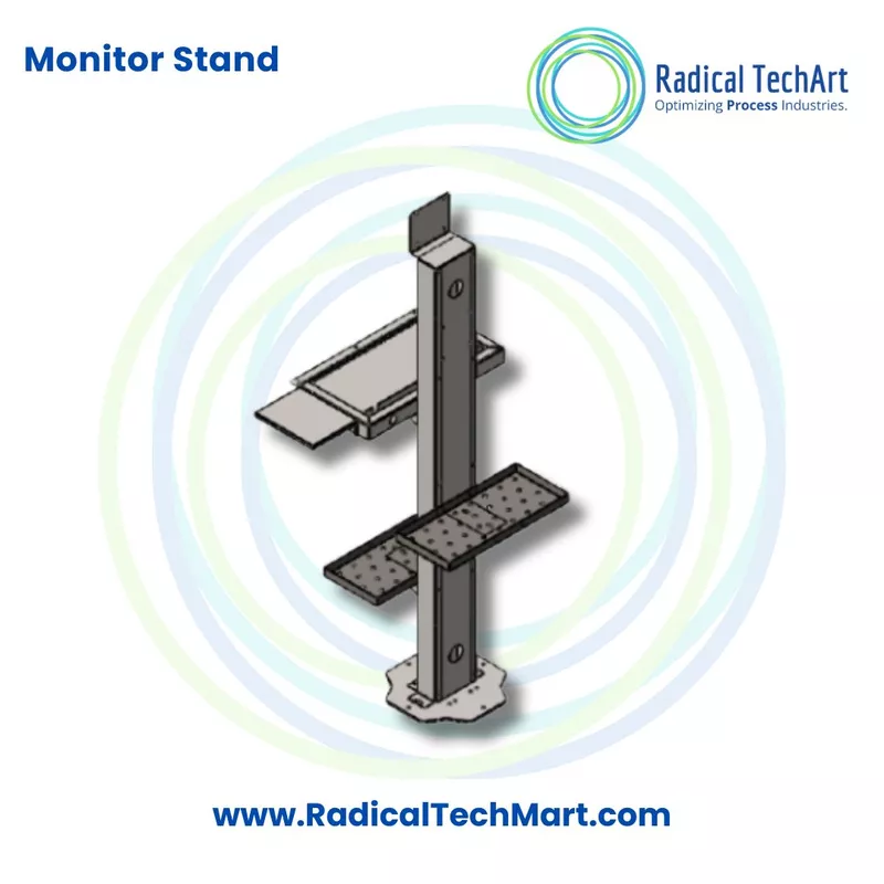 Floor Mount Computer Monitor Stand for Industrial Workstations