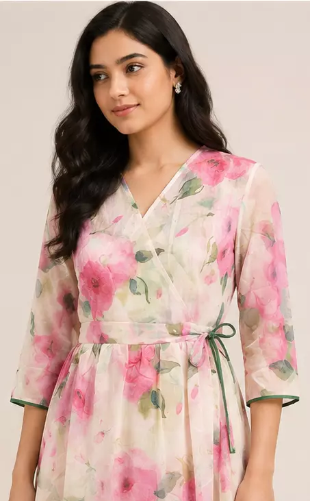 Floral full length top and skirt