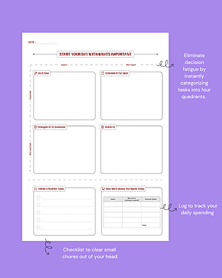 The Daily Finish Flow Planner The Cozy Summer