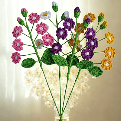 Multi-Bloom Daisy Flower Stem