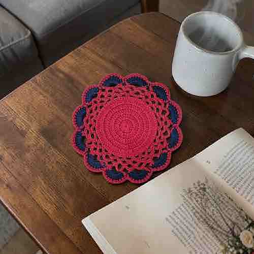 Double Colour Trivet Red / Blue