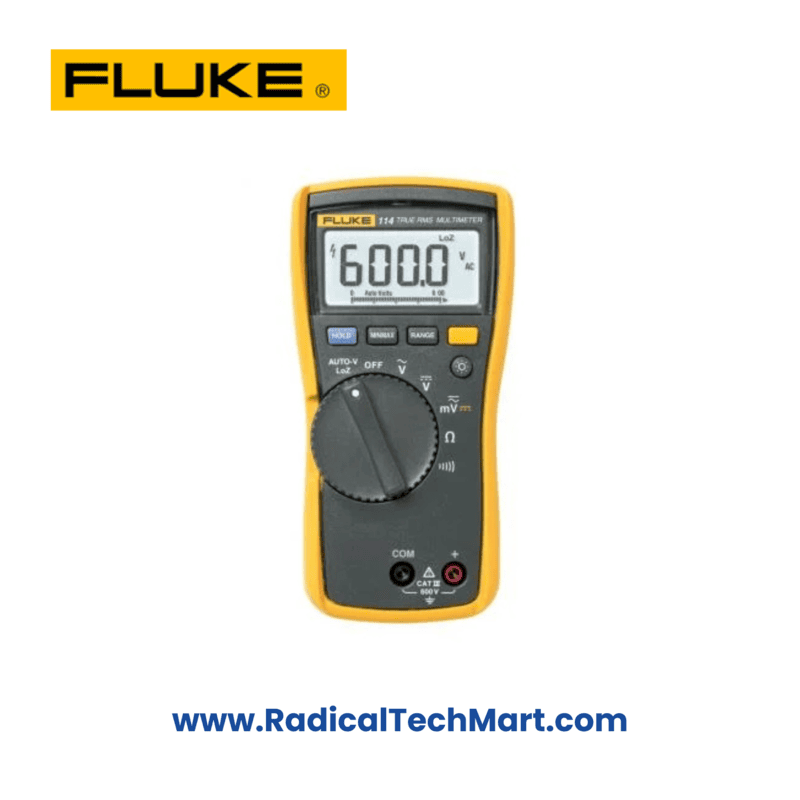 Fluke 114 Electrical Multimeter - portable multimeter with AutoVolt for AC/DC voltage selection