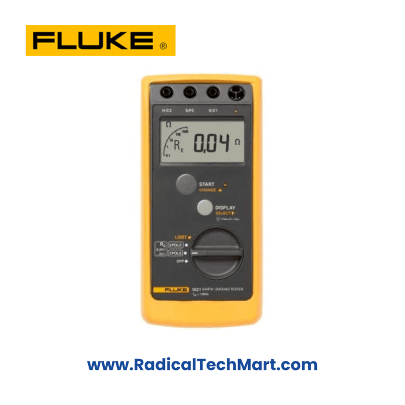 Fluke 1621 GEO Earth Ground Tester with Rugged Holster and Backlit Display
