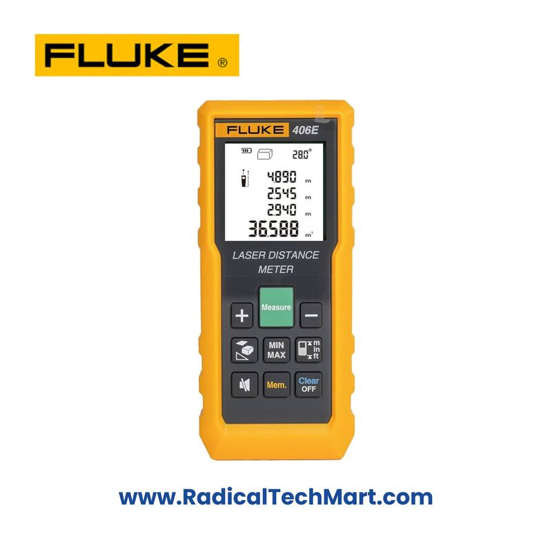Fluke 406E Laser Distance Meter with HD display and rugged body