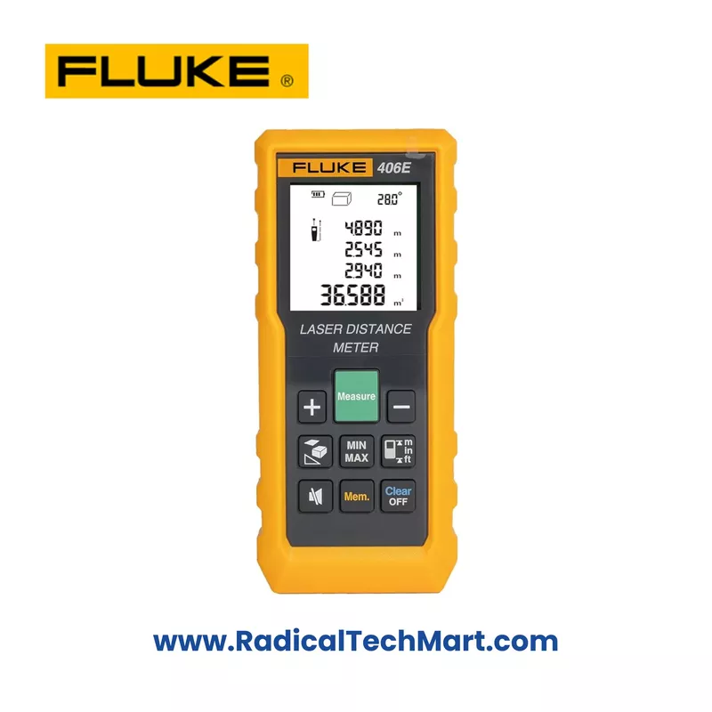 Fluke 406E Laser Distance Meter with HD display and rugged body