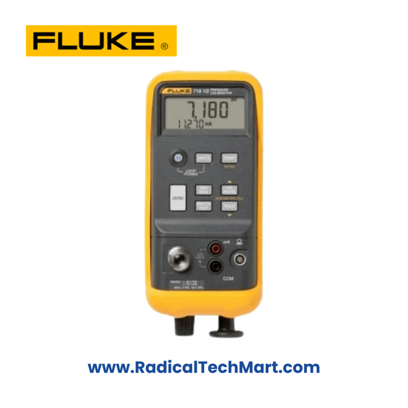 Fluke 718 Pressure Calibrator with built-in pump and LCD display