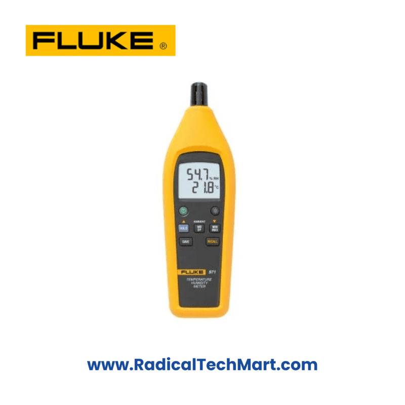 Fluke 971 Digital Temperature and Humidity Meter with Backlit Display