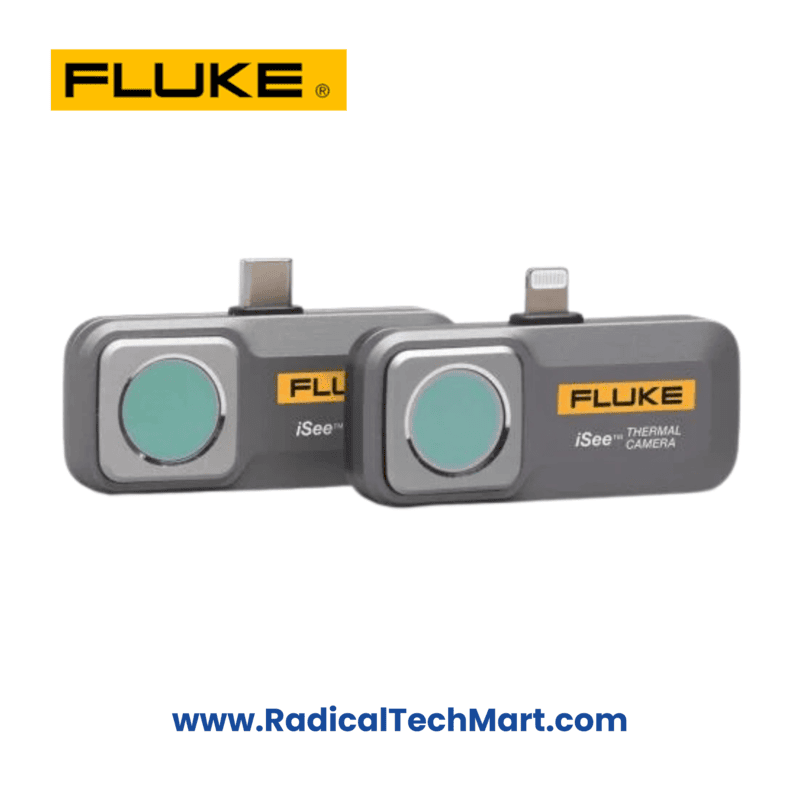 Fluke iSee™ Mobile Thermal Camera TC01A/TC01B front view connected to a smartphone