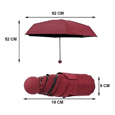Foldable Mini Capsule Umbrella Pack of 1 (Multicolour) Foldable Mini Capsule Umbrella Pack of 1 (Multicolour)