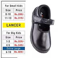 Lancer Kids' School Uniform Shoes with Hook-and-Loop Strap