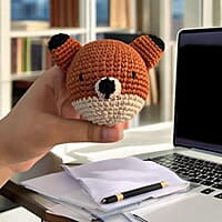 Crochet Fox Stress Ball
