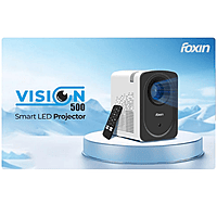 Foxin Smart LED Projector – Full HD Support | Smart Streaming | Home Entertainment