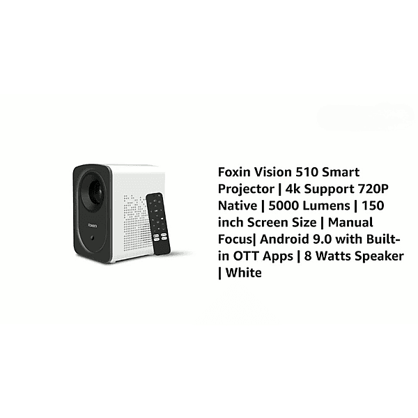 Foxin Smart LED Projector – Full HD Support | Smart Streaming | Home Entertainment