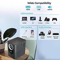 Foxin Vision 610 Smart LED Projector – Full HD Support | Smart Features | Home Entertainment